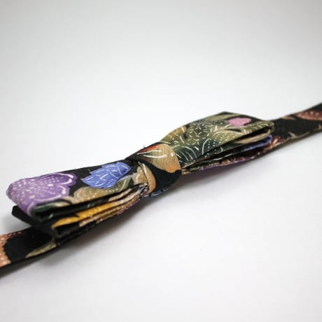 蝶ネクタイ　KIMONO fabric　琉球　伝統工芸　紅型　上京蝶帯 #390