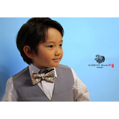 蝶ネクタイ Kids KIMONO fabric  型友禅  #kids