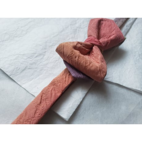 蝶ネクタイ　KIMONO fabric　ぼかし染　グラデーション　上京蝶帯