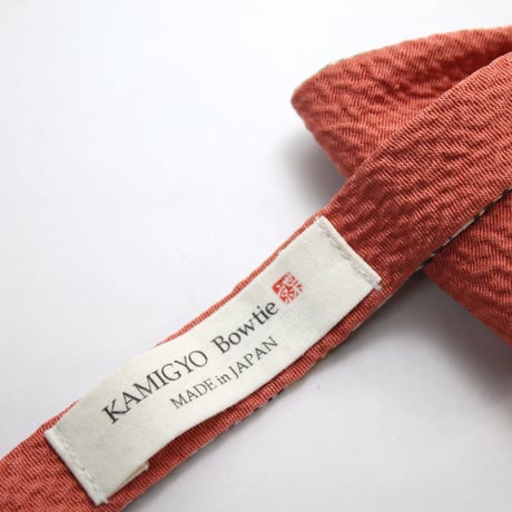 蝶ネクタイ　KIMONO fabric　型友禅　上京蝶帯 #626