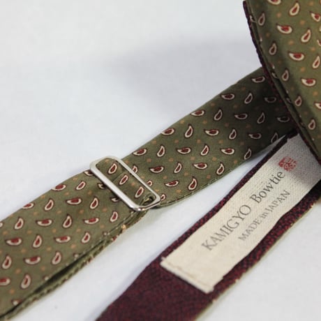 蝶ネクタイ　Import fabric　イタリア製ビンテージファブリック ペイズリー柄