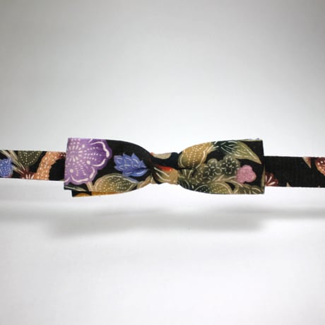 蝶ネクタイ　KIMONO fabric　琉球　伝統工芸　紅型　上京蝶帯 #390
