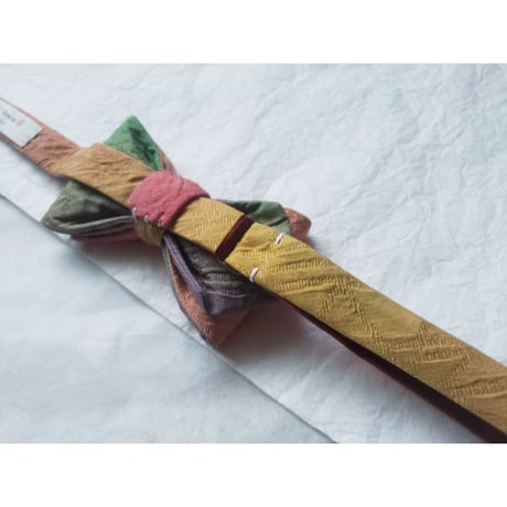 蝶ネクタイ　KIMONO fabric　ぼかし染　グラデーション　上京蝶帯