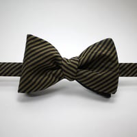 蝶ネクタイ　KIMONO fabric　斜め縞　上京蝶帯 #529