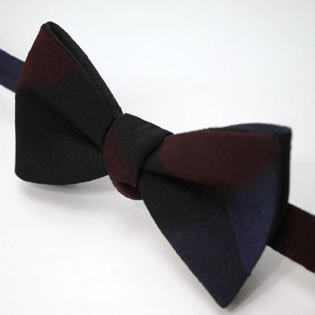 蝶ネクタイ　KIMONO fabric　丹後ちりめん ぼかし織　上京蝶帯 #322