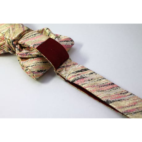 蝶ネクタイ　KIMONO fabric　京友禅　金彩加工　伝統工芸　PT
