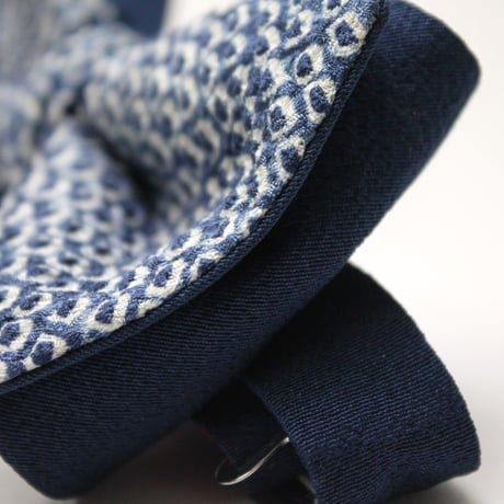 蝶ネクタイ　KIMONO fabric　総絞り染　上京蝶帯