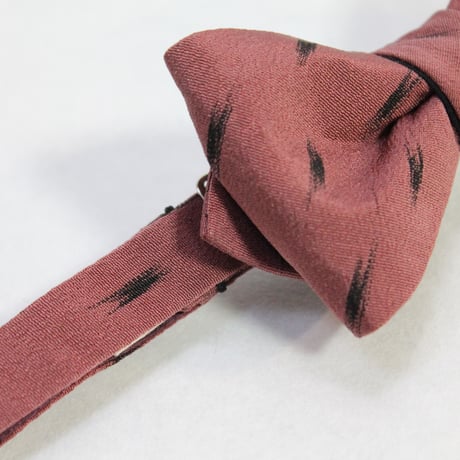 蝶ネクタイ　KIMONO fabric　縮緬絣 PT