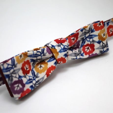 蝶ネクタイ　KIMONO fabric　型友禅　上京蝶帯 #368
