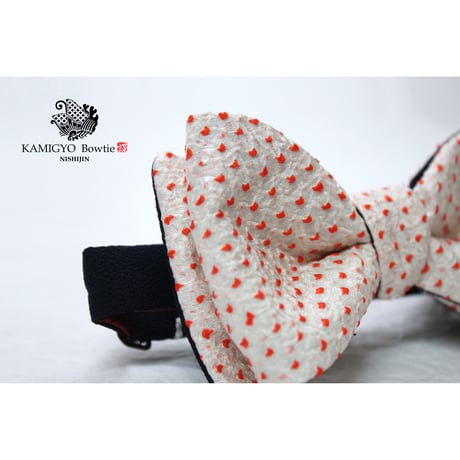 蝶ネクタイ　KIMONO fabric　総絞り染　上京蝶帯 #521