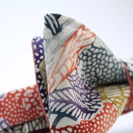 蝶ネクタイ　KIMONO fabric　型友禅　上京蝶帯 #626