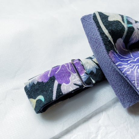 蝶ネクタイ　KIMONO fabric　琉球　伝統工芸　紅型　上京蝶帯 #891