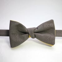 蝶ネクタイ　KIMONO fabric　西陣織 松葉文様 　上京蝶帯 #350