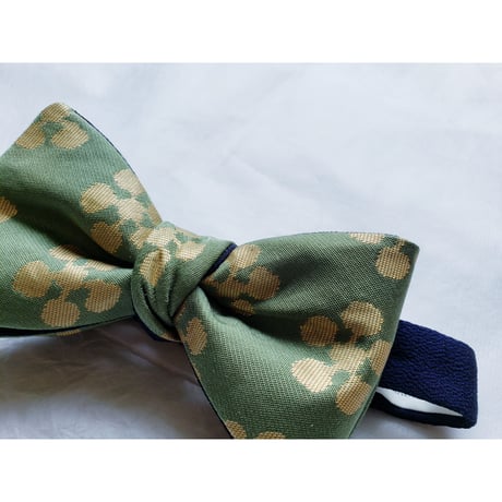蝶ネクタイ　Noh fabric　金襴　上京蝶帯