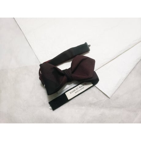蝶ネクタイ　KIMONO fabric　大島紬