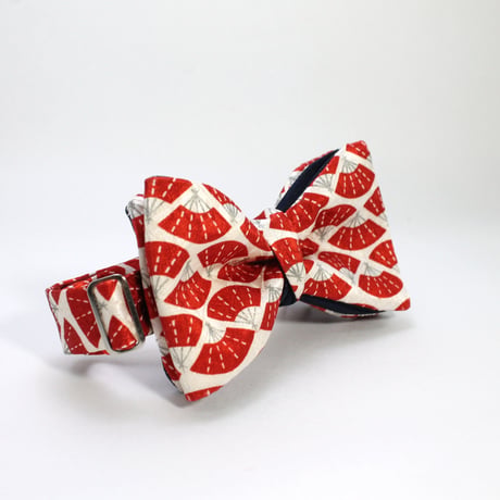 蝶ネクタイ Kids KIMONO fabric 扇面詰文様 型友禅  #kids