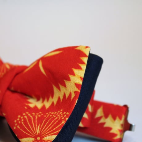 蝶ネクタイ Kids KIMONO fabric 菊文様 型友禅  #kids