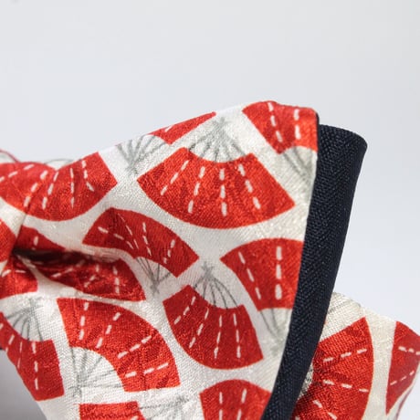 蝶ネクタイ Kids KIMONO fabric 扇面詰文様 型友禅  #kids