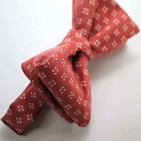 蝶ネクタイ　KIMONO fabric　型友禅 　上京蝶帯