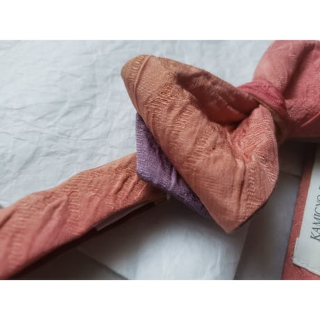 蝶ネクタイ　KIMONO fabric　ぼかし染　グラデーション　上京蝶帯