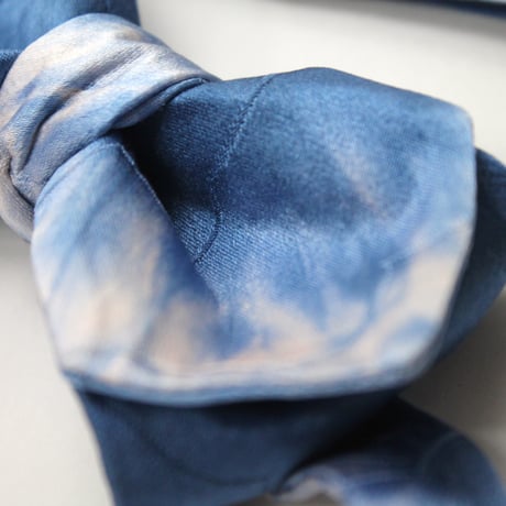 蝶ネクタイ　KIMONO fabric　空　ぼかし染　上京蝶帯 #577