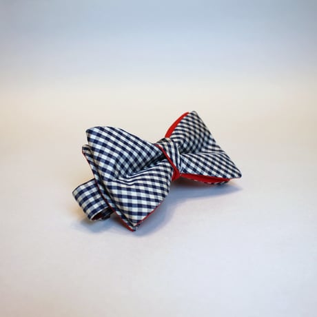 蝶ネクタイ Kids KIMONO fabric 弁慶格子  #kids004