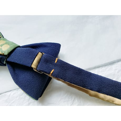 蝶ネクタイ　Noh fabric　金襴　上京蝶帯