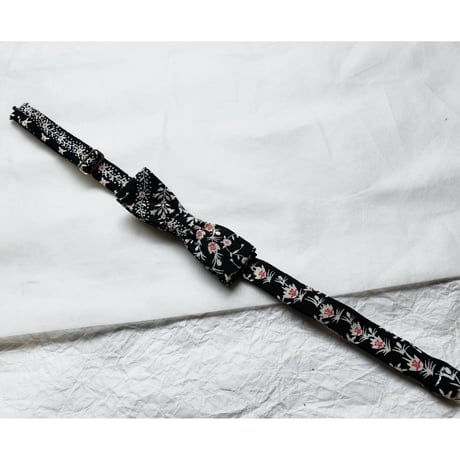 蝶ネクタイ　KIMONO fabric　型友禅　上京蝶帯 #890
