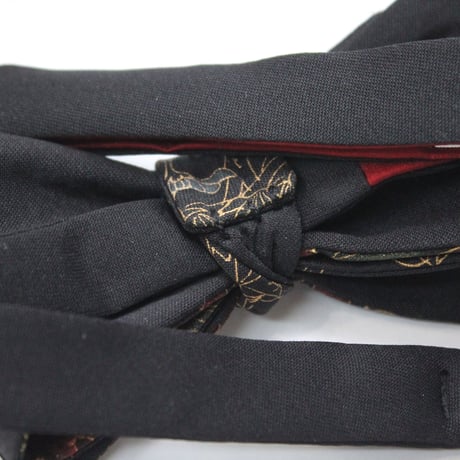 蝶ネクタイ　KIMONO fabric　京友禅 金彩　上京蝶帯 #588