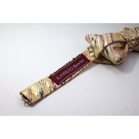 蝶ネクタイ　KIMONO fabric　京友禅　金彩加工　伝統工芸　PT