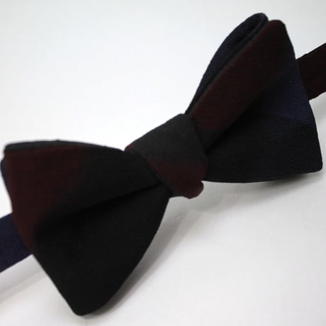 蝶ネクタイ　KIMONO fabric　丹後ちりめん ぼかし織　上京蝶帯 #322