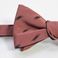 蝶ネクタイ　KIMONO fabric　縮緬絣