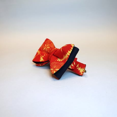 蝶ネクタイ Kids KIMONO fabric 菊文様 型友禅  #kids