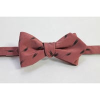 蝶ネクタイ　KIMONO fabric　縮緬絣 PT