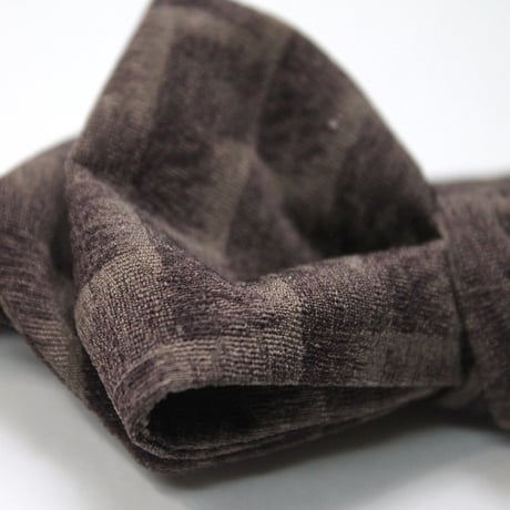 蝶ネクタイ　KIMONO fabric　市松文様　上京蝶帯 #559