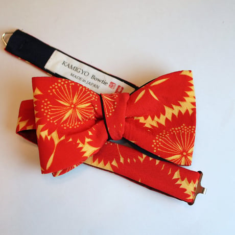 蝶ネクタイ Kids KIMONO fabric 菊文様 型友禅  #kids