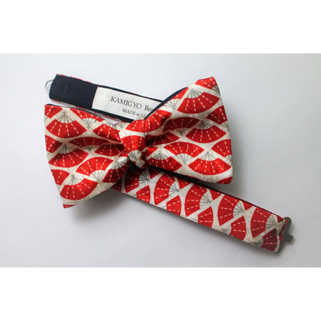 蝶ネクタイ Kids KIMONO fabric 扇面詰文様 型友禅  #kids
