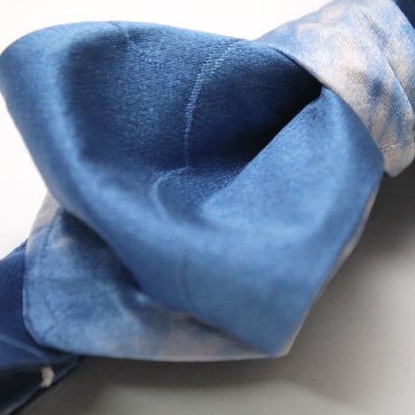 蝶ネクタイ　KIMONO fabric　空　ぼかし染　上京蝶帯 #577