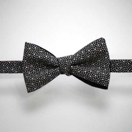 蝶ネクタイ　KIMONO fabric　型友禅　水玉模様　上京蝶帯 #596