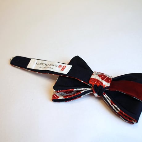 蝶ネクタイ Kids KIMONO fabric 扇面詰文様 型友禅  #kids