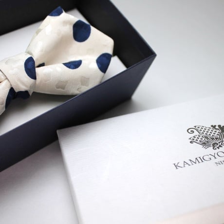 蝶ネクタイ　Import fabri　イタリア製ビンテージファブリック　上京蝶帯 #372