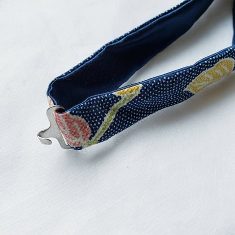 蝶ネクタイ　KIMONO fabric　型友禅　上京蝶帯 #922