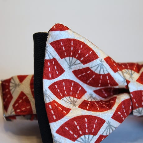 蝶ネクタイ Kids KIMONO fabric 扇面詰文様 型友禅  #kids