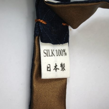 蝶ネクタイ　KIMONO fabric　七宝文様　上京蝶帯 #628