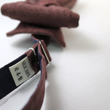蝶ネクタイ　KIMONO fabric　青海波文様　上京蝶帯