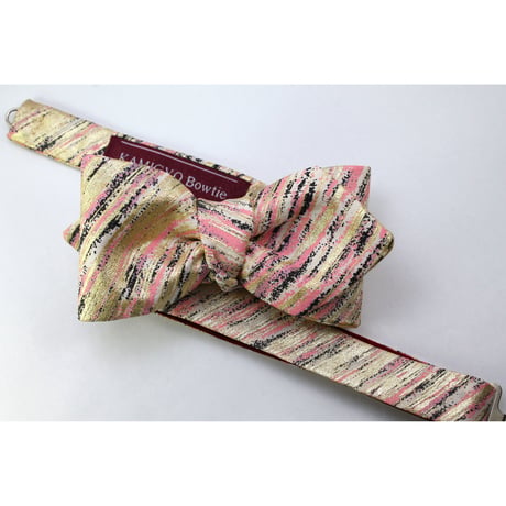 蝶ネクタイ　KIMONO fabric　京友禅　金彩加工　伝統工芸　PT