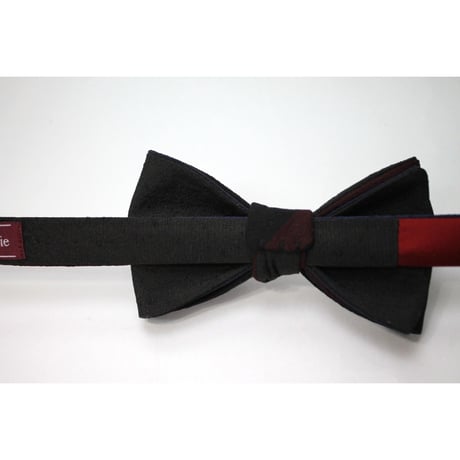 蝶ネクタイ　KIMONO fabric　丹後ちりめん ぼかし織　上京蝶帯 #322