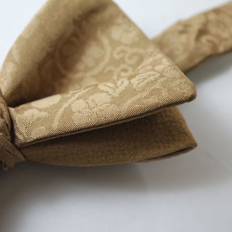 蝶ネクタイ　Noh fabric　ひょうたん唐草文様　上京蝶帯 #630