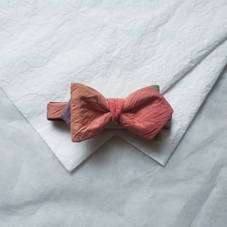 蝶ネクタイ　KIMONO fabric　ぼかし染　グラデーション　上京蝶帯
