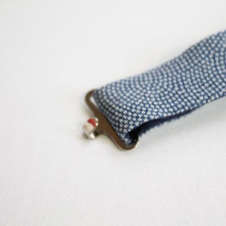 蝶ネクタイ　KIMONO fabric 　江戸小紋　鮫文様